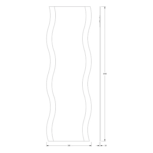 Зеркало Evoform Fashion BY 0420 50х150 см со шлифованной кромкой Зеркало Evoform Fashion BY 0420 50х150 см со шлифованной кромкой