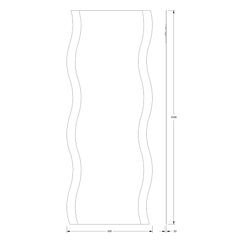 Зеркало Evoform Fashion BY 0421 60х150 см со шлифованной кромкой Зеркало Evoform Fashion BY 0421 60х150 см со шлифованной кромкой