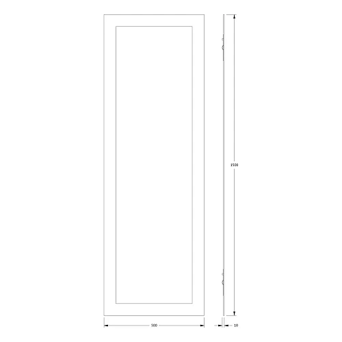 Зеркало Evoform Fashion BY 0422 50х150 см со шлифованной кромкой Зеркало Evoform Fashion BY 0422 50х150 см со шлифованной кромкой