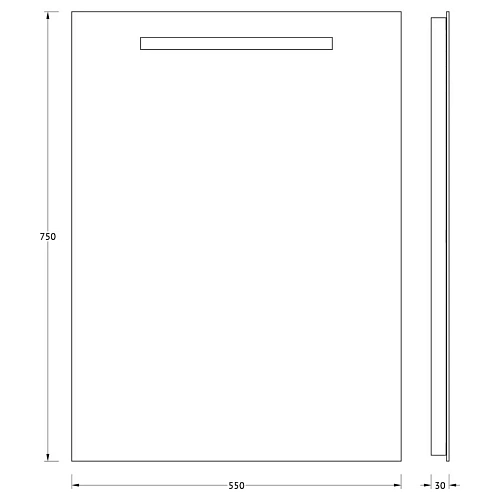 Зеркало EVOFORM Ledline BY 2102 со встроенным LED-светильником 3,5 W 55х75 cм Зеркало EVOFORM Ledline BY 2102 со встроенным LED-светильником 3,5 W 55х75 cм