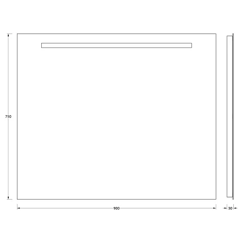 Зеркало EVOFORM Ledline BY 2106 со встроенным LED-светильником 6,5 W 90х75 cм Зеркало EVOFORM Ledline BY 2106 со встроенным LED-светильником 6,5 W 90х75 cм