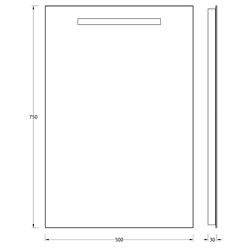 Зеркало Evoform Lumline BY 2001 50х75 см со встроенным LUM-светильником Зеркало Evoform Lumline BY 2001 50х75 см со встроенным LUM-светильником