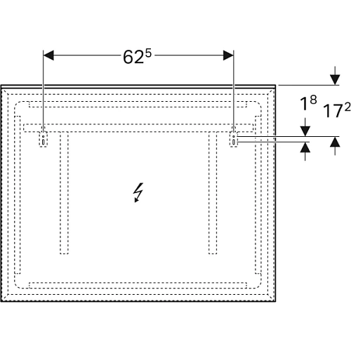 Зеркало Geberit Xeno2 500.522.00.1 90 см Зеркало Geberit Xeno2 500.522.00.1 90 см