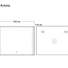 Зеркало GROSSMAN AVRORA (1000x800x45) LED с сенсорным выключателем 1110080 Зеркало GROSSMAN AVRORA (1000x800x45) LED с сенсорным выключателем 1110080