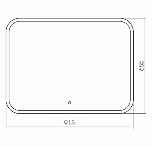 Зеркало GROSSMAN COMFORT (915x685) с сенсорным выключателем 690680 Зеркало GROSSMAN COMFORT (915x685) с сенсорным выключателем 690680