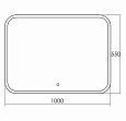 Зеркало GROSSMAN Comfort 1000x550 с сенсорным выключателем 610550 Зеркало GROSSMAN Comfort 1000x550 с сенсорным выключателем 610550