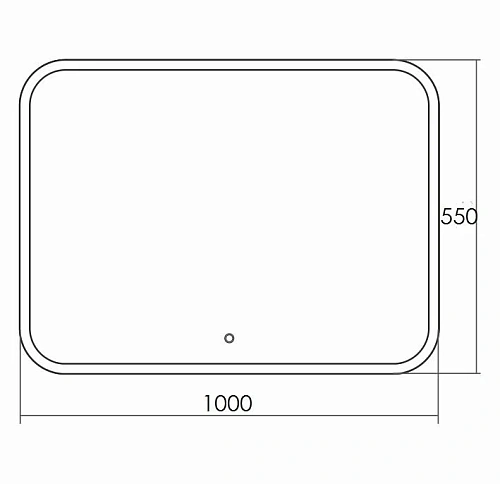 Зеркало GROSSMAN Comfort 1000x550 с сенсорным выключателем 610550 Зеркало GROSSMAN Comfort 1000x550 с сенсорным выключателем 610550