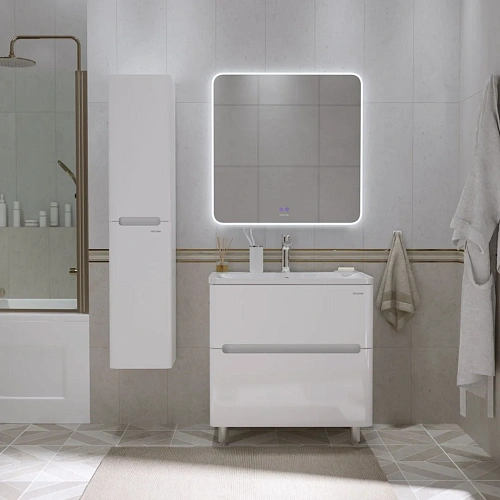 Зеркало GROSSMAN ELEGANS-норма (800x800x45) LED с сенсорным выключателем и подогревом 178080 Зеркало GROSSMAN ELEGANS-норма (800x800x45) LED с сенсорным выключателем и подогревом 178080