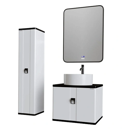 Зеркало GROSSMAN ELEGANS-норма BLACK (600x800x45) LED с сенсорным выключателем и подогревом 1760802 Зеркало GROSSMAN ELEGANS-норма BLACK (600x800x45) LED с сенсорным выключателем и подогревом 1760802