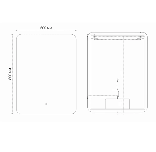 Зеркало GROSSMAN ELEGANS-промо (600x800x45) LED с сенсорным выключателем 1760801 Зеркало GROSSMAN ELEGANS-промо (600x800x45) LED с сенсорным выключателем 1760801
