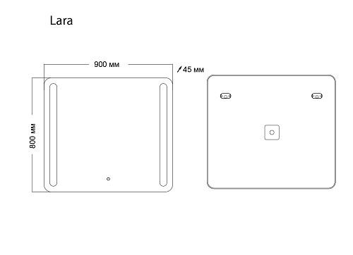 Зеркало GROSSMAN LARA (900x800x45) LED с сенсорным выключателем и гравировкой 139080 Зеркало GROSSMAN LARA (900x800x45) LED с сенсорным выключателем и гравировкой 139080