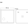 Зеркало GROSSMAN LEO (800x800x45) LED с сенсорным выкл.,подогревом и увеличительным стеклом 168080 Зеркало GROSSMAN LEO (800x800x45) LED с сенсорным выкл.,подогревом и увеличительным стеклом 168080