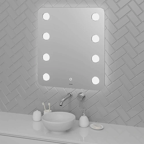 Зеркало GROSSMAN NEON (600x800x45) LED с сенсорным выключателем и гравировкой 146080 Зеркало GROSSMAN NEON (600x800x45) LED с сенсорным выключателем и гравировкой 146080