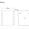 Зеркало GROSSMAN NORMA (700x800x45) LED с механическим выключателем 107080 Зеркало GROSSMAN NORMA (700x800x45) LED с механическим выключателем 107080