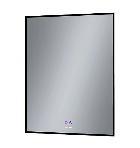 Зеркало GROSSMAN PRAGMA-норма BLACK (600x800x45) LED с сенсорным выключателем и подогревом 1860802 Зеркало GROSSMAN PRAGMA-норма BLACK (600x800x45) LED с сенсорным выключателем и подогревом 1860802