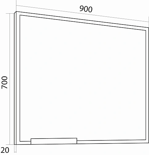 Зеркало GROSSMAN ЛОФТ-90 см с полкой черное 90x70 209001 Зеркало GROSSMAN ЛОФТ-90 см с полкой черное 90x70 209001