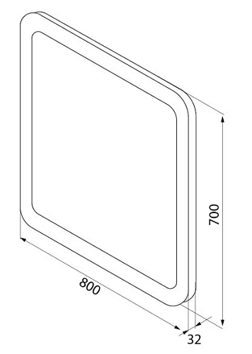 Зеркало IDDIS Edifice 80 (EDI8000i98) Зеркало IDDIS Edifice 80 (EDI8000i98)