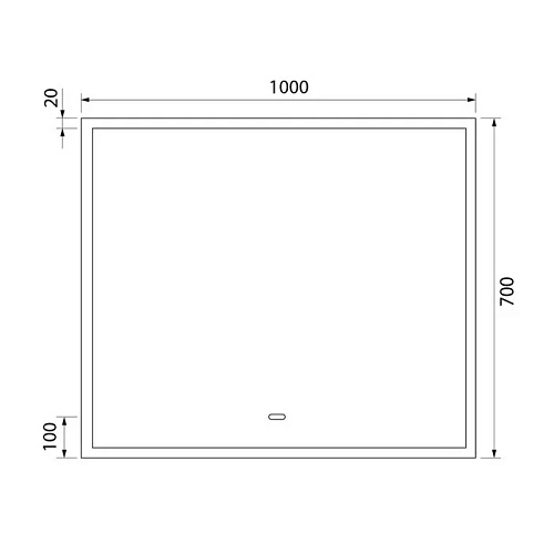 Зеркало Iddis Slide 100 (SLI1000i98) с подсветкой Зеркало Iddis Slide 100 (SLI1000i98) с подсветкой