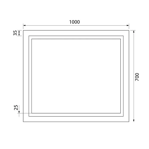 Зеркало Iddis Zodiac 100 (ZOD1000i98) с подсветкой Зеркало Iddis Zodiac 100 (ZOD1000i98) с подсветкой