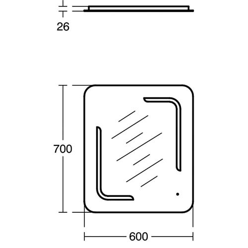 Зеркало Ideal Standard MIRROR&LIGHT T3350BH 60X70 см подсветка, система антизапотевания, сенсорный в Зеркало Ideal Standard MIRROR&LIGHT T3350BH 60X70 см подсветка, система антизапотевания, сенсорный в