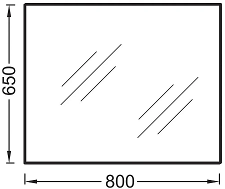 Зеркало Jacob Delafon EB1098-NF 80 см Зеркало Jacob Delafon EB1098-NF 80 см
