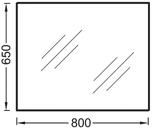 Зеркало Jacob Delafon EB1098-NF 80 см Зеркало Jacob Delafon EB1098-NF 80 см
