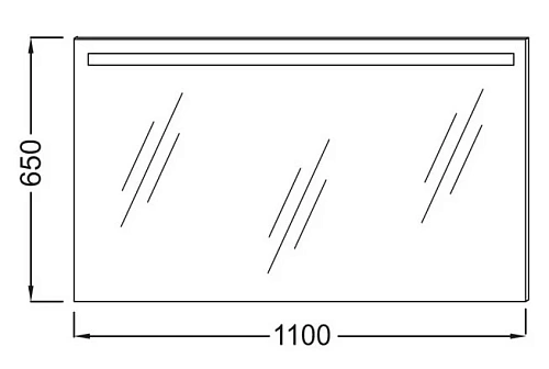 Зеркало Jacob Delafon EB1417-NF 110 см Зеркало Jacob Delafon EB1417-NF 110 см