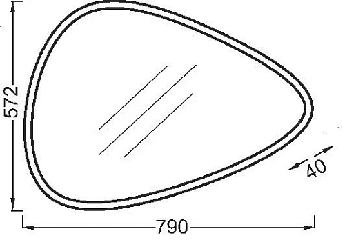 Зеркало Jacob Delafon Nouvelle Vague 79х57,2 см, подсветка, функция анти-пар, с подсветкой, с подогр EB3049-NF Зеркало Jacob Delafon Nouvelle Vague 79х57,2 см, подсветка, функция анти-пар, с подсветкой, с подогр EB3049-NF