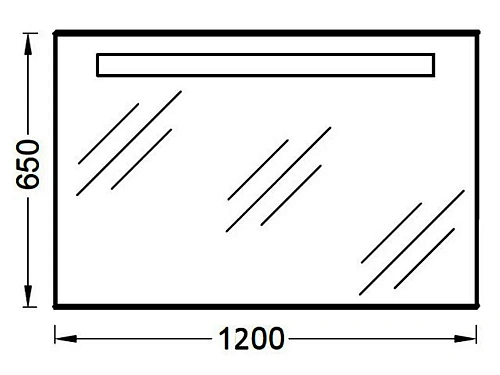 Зеркало Jacob Delafon Parallel EB1418-NF с подсветкой 120 см Зеркало Jacob Delafon Parallel EB1418-NF с подсветкой 120 см