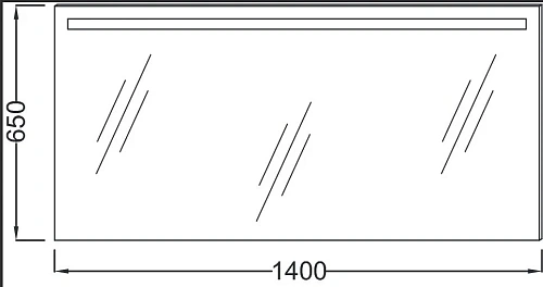 Зеркало Jacob Delafon Parallel EB1420-NF с подсветкой 140 см Зеркало Jacob Delafon Parallel EB1420-NF с подсветкой 140 см