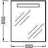 Зеркало Jacob Delafon Replay EB1158-NF с подсветкой 55x65 Зеркало Jacob Delafon Replay EB1158-NF с подсветкой 55x65