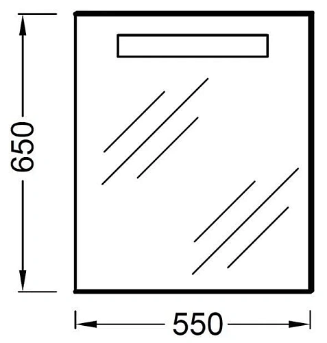 Зеркало Jacob Delafon Replay EB1158-NF с подсветкой 55x65 Зеркало Jacob Delafon Replay EB1158-NF с подсветкой 55x65