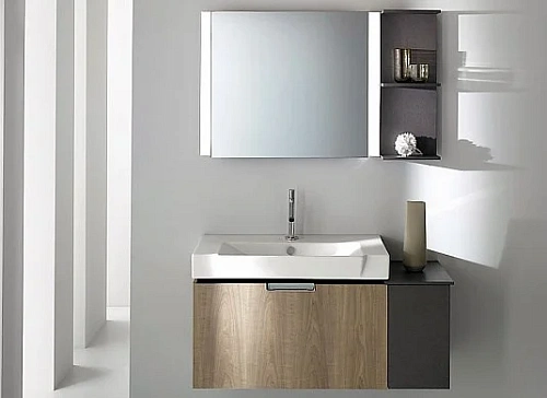 Зеркало Jacob Delafon Reve 59х65 см, с боковой подсветкой, с подсветкой EB575-NF Зеркало Jacob Delafon Reve 59х65 см, с боковой подсветкой, с подсветкой EB575-NF