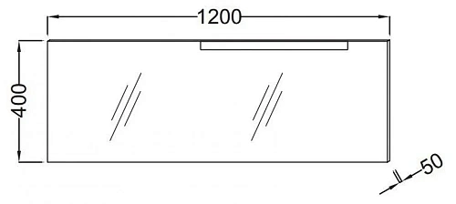 Зеркало Jacob Delafon Stillness 120х40 см, широкое, с подсветкой, с подогревом EB2008-NF Зеркало Jacob Delafon Stillness 120х40 см, широкое, с подсветкой, с подогревом EB2008-NF