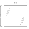 Зеркало Jacob Delafon Struktura 119х107 см, высокое EB1211-NF Зеркало Jacob Delafon Struktura 119х107 см, высокое EB1211-NF