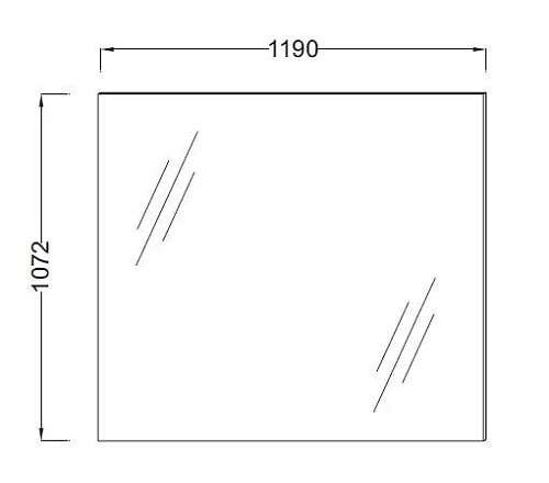 Зеркало Jacob Delafon Struktura 119х107 см, высокое EB1211-NF Зеркало Jacob Delafon Struktura 119х107 см, высокое EB1211-NF