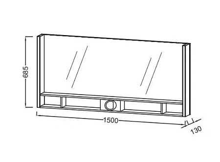 Зеркало Jacob Delafon Terrace 105 EB1739RU-G1C Зеркало Jacob Delafon Terrace 105 EB1739RU-G1C