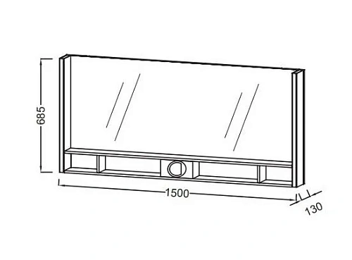 Зеркало Jacob Delafon Terrace 105 EB1739RU-G1C Зеркало Jacob Delafon Terrace 105 EB1739RU-G1C