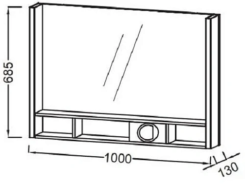 Зеркало Jacob Delafon Terrace 120х65,5 см, шкаф, белый блестящий лак, с подсветкой, с подсветкой EB1 EB1737RU-G1C Зеркало Jacob Delafon Terrace 120х65,5 см, шкаф, белый блестящий лак, с подсветкой, с подсветкой EB1 EB1737RU-G1C