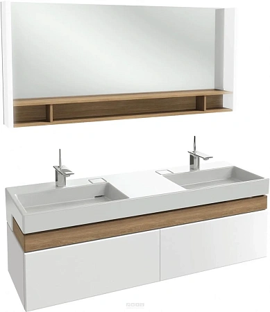 Зеркало Jacob Delafon Terrace 150х68,5 см, с полочкой, с подсветкой EB1184-NF Зеркало Jacob Delafon Terrace 150х68,5 см, с полочкой, с подсветкой EB1184-NF