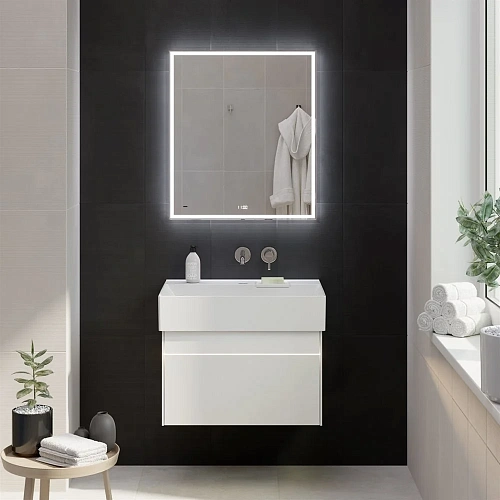 Зеркало Kerama Marazzi TECNO c LED 70 с подсветкой, с функцией антизапотевание, белый глянцевый TE.m TE.mi.70 Зеркало Kerama Marazzi TECNO c LED 70 с подсветкой, с функцией антизапотевание, белый глянцевый TE.m TE.mi.70