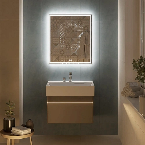 Зеркало Kerama Marazzi TECNO c LED 70 с подсветкой, с функцией антизапотевание, белый глянцевый TE.m TE.mi.70 Зеркало Kerama Marazzi TECNO c LED 70 с подсветкой, с функцией антизапотевание, белый глянцевый TE.m TE.mi.70