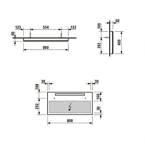 Зеркало Laufen Alessi 4842.1 (4.4842.1.097.200.1), 60x800x400 мм Зеркало Laufen Alessi 4842.1 (4.4842.1.097.200.1), 60x800x400 мм