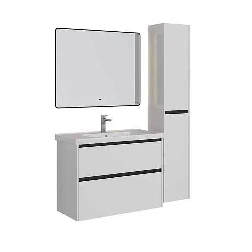 Зеркало Lemark MIOBLACK 100х80 см с подсветкой, с подогревом LM100ZM-black Зеркало Lemark MIOBLACK 100х80 см с подсветкой, с подогревом LM100ZM-black