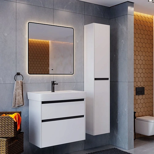 Зеркало Lemark MIOBLACK 100х80 см с подсветкой, с подогревом LM100ZM-black Зеркало Lemark MIOBLACK 100х80 см с подсветкой, с подогревом LM100ZM-black