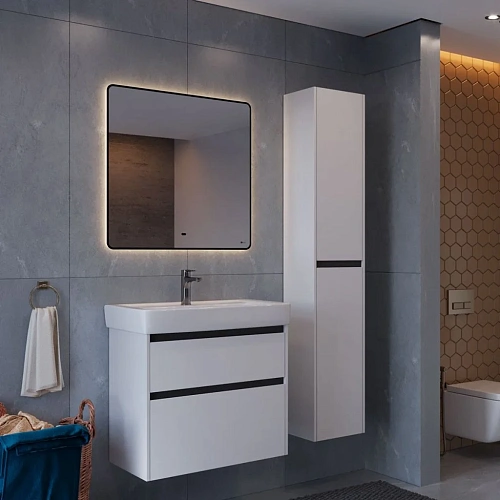 Зеркало Lemark MIOBLACK 80х80 см с подсветкой, с подогревом LM80ZM-black Зеркало Lemark MIOBLACK 80х80 см с подсветкой, с подогревом LM80ZM-black