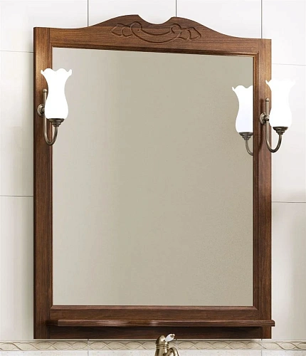 Зеркало Opadiris Клио 70 орех антикварный без светильников Z0000001384 Зеркало Opadiris Клио 70 орех антикварный без светильников Z0000001384