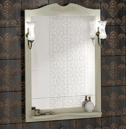 Зеркало Opadiris Клио/Тибет 75 00-00002907 слоновая кость Зеркало Opadiris Клио/Тибет 75 00-00002907 слоновая кость