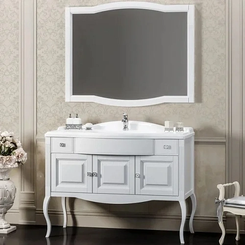 Зеркало Opadiris Лаура 120, белый без патины Z0000012471 Зеркало Opadiris Лаура 120, белый без патины Z0000012471