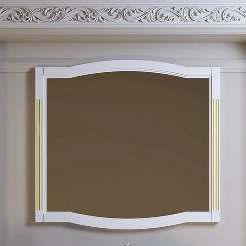 Зеркало Opadiris Лаура 120, белый с патиной Z0000009325 Зеркало Opadiris Лаура 120, белый с патиной Z0000009325